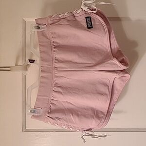 PINK VS lace up shorts